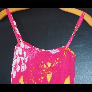 Hot pink Hawaiian dress USED
